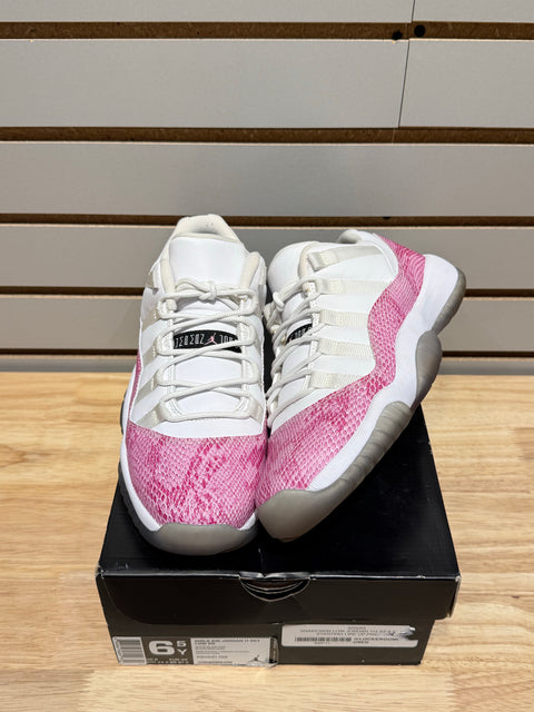 Jordan 11 Retro Low Pink Snakeskin (2013) Sz 6.5Y/8W