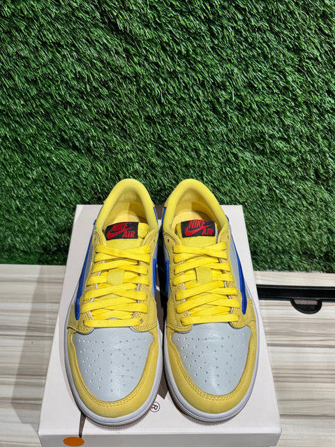 Jordan 1 Retro Low OG SP Travis Scott Canary (Women's) Sz 4.5M/6W