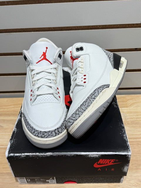 Jordan 3 Retro White Cement Reimagined Sz 9
