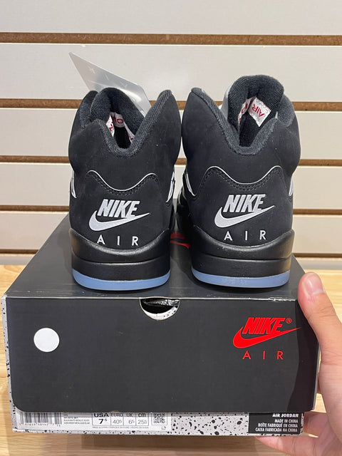 Jordan 5 Retro OG Black Metallic Reimagined Sz 7.5