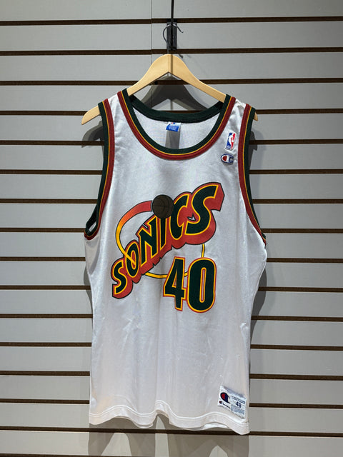 Champion Sonics Shawn Kemp #40 Jersey Sz 48