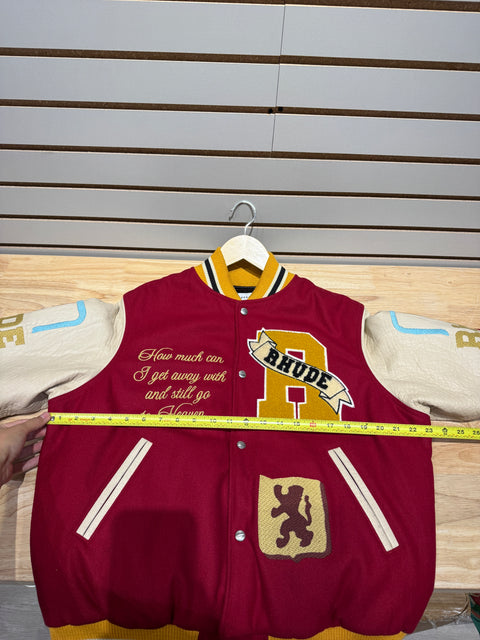 Rhude x Mr. Porter "Le Valley" Varsity Jacket Size Large