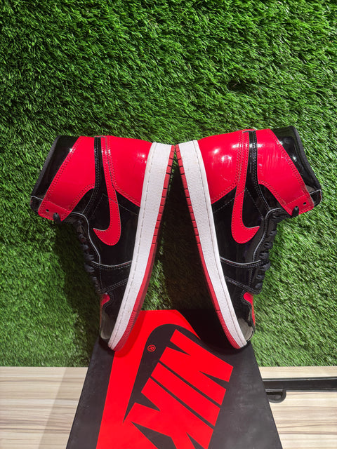 Jordan 1 Retro High OG Patent Bred Sz 9.5