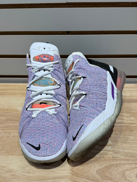 Nike LeBron 18 Graffiti Blue Mutli-Color Sz 12