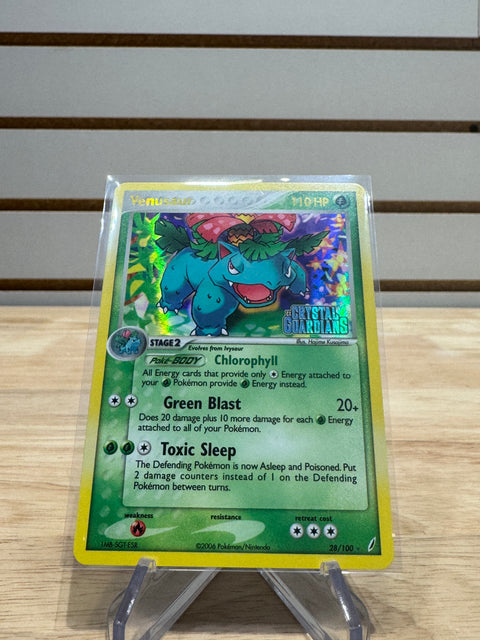 Venusaur - 28/100 (EX Crystal Guardians) - Deck Exclusives (PR) Stamped Promo