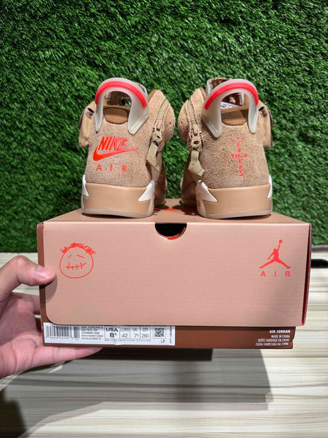 Jordan 6 Retro Travis Scott British Khaki Sz 8.5M