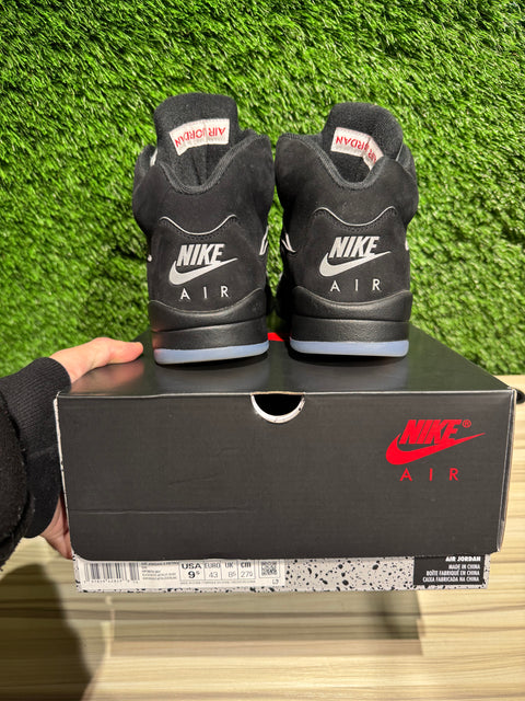 Jordan 5 Retro OG Black Metallic Reimagined Sz 9.5M.