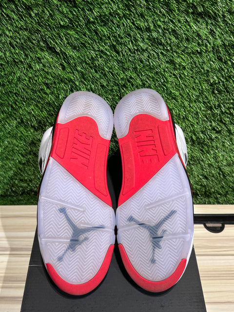 Jordan 5 Retro Fire Red Black Tongue (2025) Sz 8M