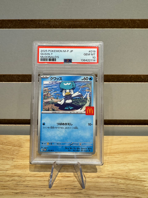 2025 POKEMON M-P JP QUAXLY McDONALD'S PSA 10