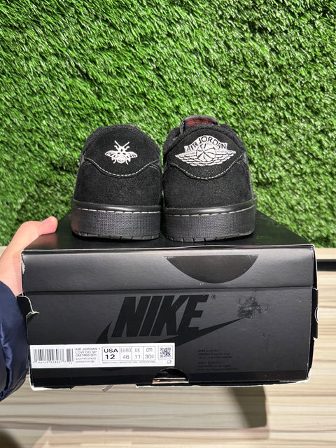 Jordan 1 Retro Low OG SP Travis Scott Black Phantom Sz 12M
