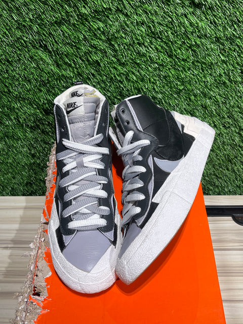 Nike Blazer Mid sacai Black Grey Sz 7.5M
