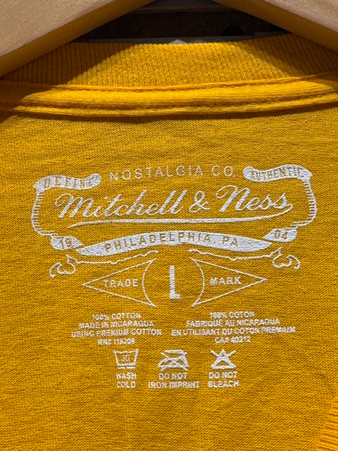 Los Angeles Lakers Gold M&N x Uninterrupted Hardwood Classics Long Sleeve T-Shirt Sz L
