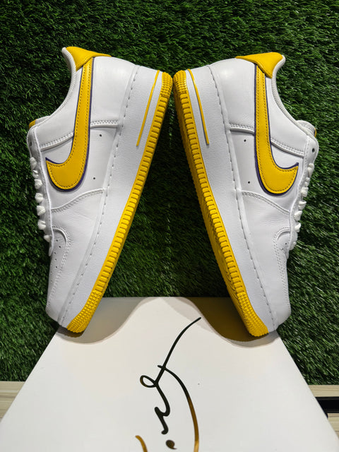 Nike Air Force 1 Low Retro QS Kobe Bryant Lakers Home Sz 9