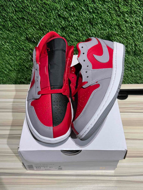 Jordan 1 Low SE Homage Split Gym Red Cement Grey (W) Sz 10W/8.5M