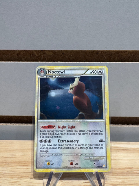 Noctowl #8/123 - HeartGold SoulSilver (HS)(Holofoil)