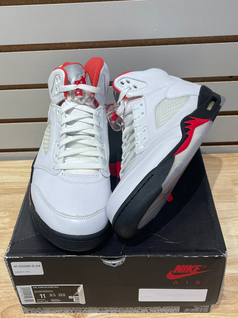 Jordan 5 Retro Fire Red Silver Tongue (2020) Sz 11