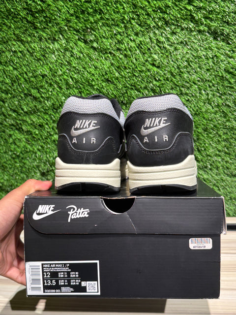 Nike Air Max 1 Patta Waves Black (with Bracelet) Sz 12