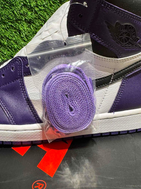 Jordan 1 Retro High Court Purple White Sz 11.5.