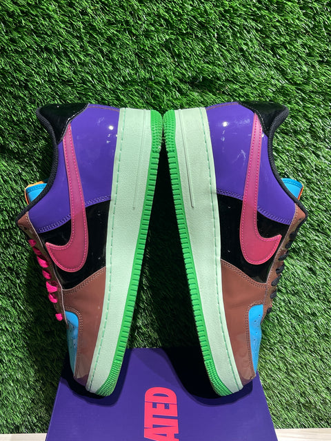Nike Air Force 1 Low SP Undefeated Multi-Patent Pink Prime Sz 12