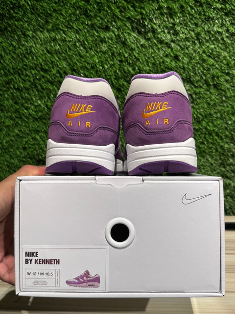 Purple Suede Nike Air Max 1 By You Sz 10.5M/12W
