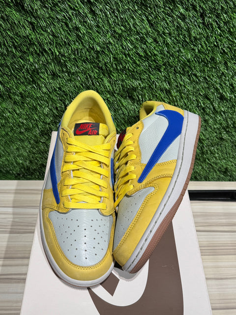 Jordan 1 Retro Low OG SP Travis Scott Canary (Women's) Sz 10.5W/9M