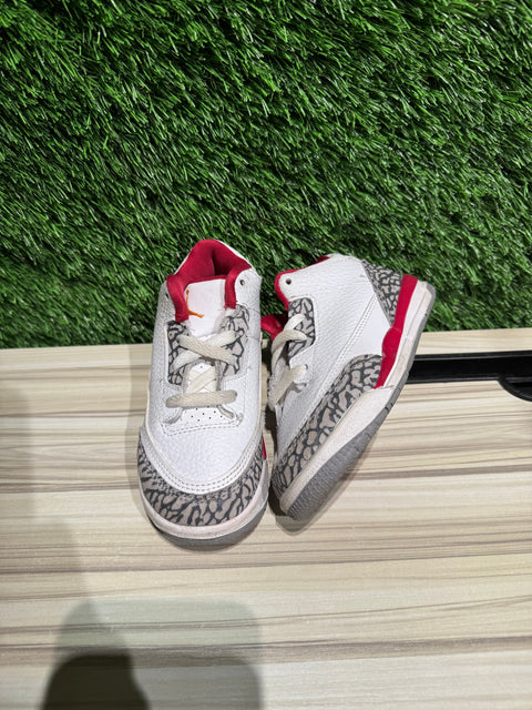 Jordan 3 Retro Cardinal (TD) Sz 9c
