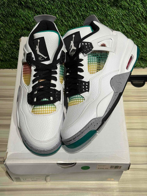 Jordan 4 Retro Lucid Green Rasta (Women's) Sz 9.5M/11W