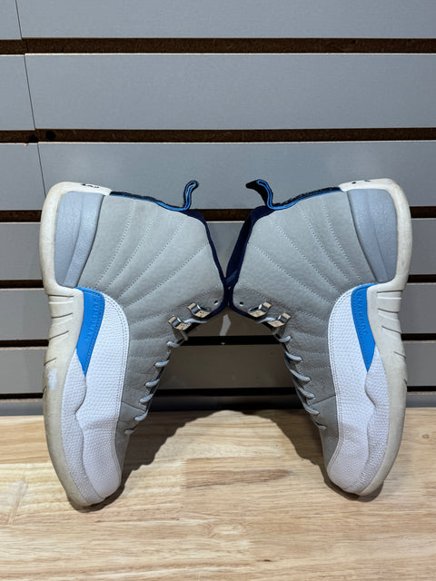 Jordan 12 Retro Grey University Blue Sz 10.5