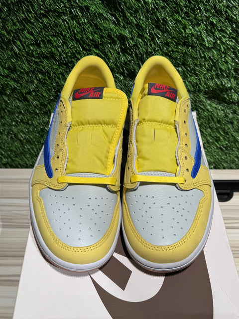 Jordan 1 Retro Low OG SP Travis Scott Canary (Women's) Sz 6.5