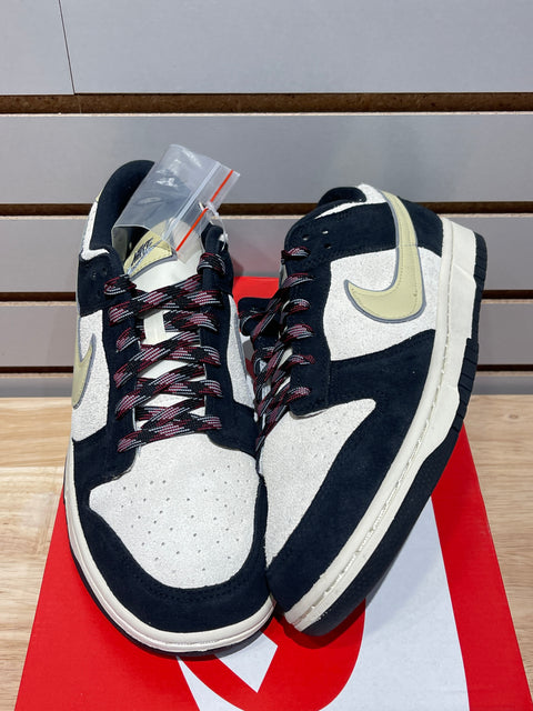 Nike Dunk Low LX Black Suede Team Gold (Women's) Sz 10