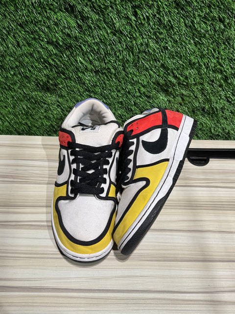 Nike SB Dunk Low Piet Mondrian Sz 10M.