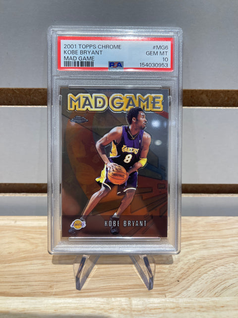 2001 Topps Chrome Kobe Bryant Mad Game #MG6 PSA 10
