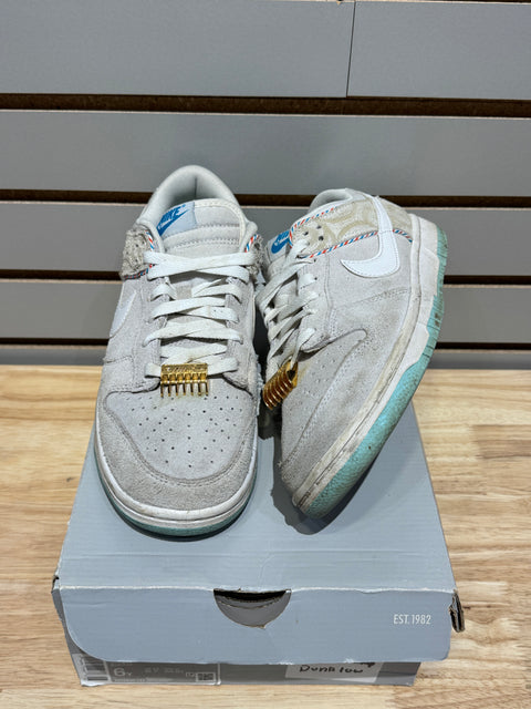 Nike Dunk Low SE Barber Shop Grey Sz 8