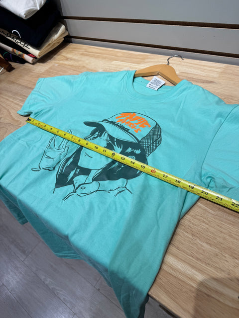 Billionaire Boys Club BBC Ice Green BB Air and Space Tee Sz M