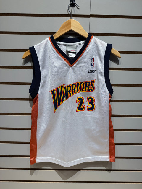 Vintage 2000s Kids Reebok Golden State Warriors Jason Richardson #23 Jersey