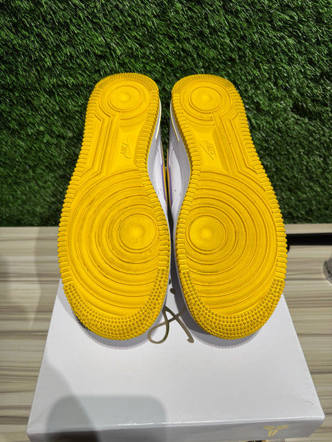 Nike Air Force 1 Low Retro QS Kobe Bryant Lakers Home Sz 9