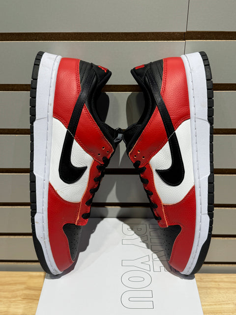 Nike ID Dunk Low Red Black White Sz 14