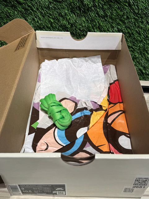 Nike SB Dunk Low The Powerpuff Girls Buttercup Sz 9