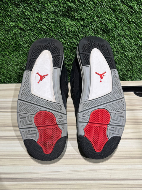 Jordan 4 Retro SE Black Canvas Sz 9.5M