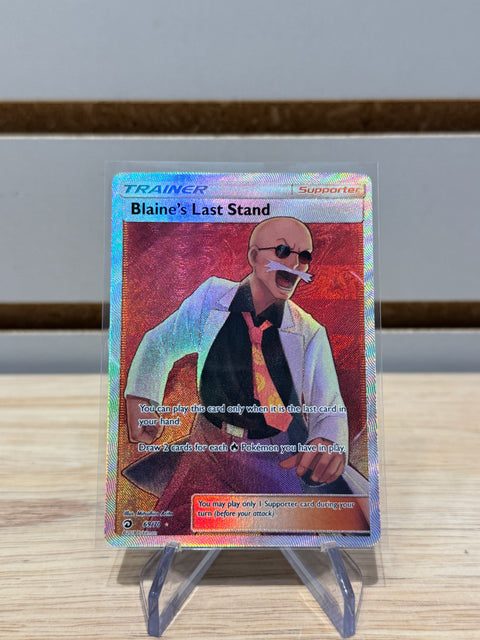Blaine's Last Stand (Full Art) - Pokemon Dragon Majesty (DRM)