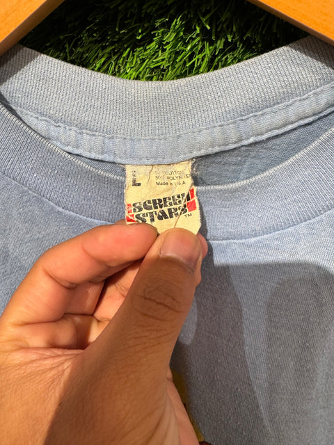 Vtg Muscle Car 80s True Thin USA Super Chevy Sunday Tee Sz L