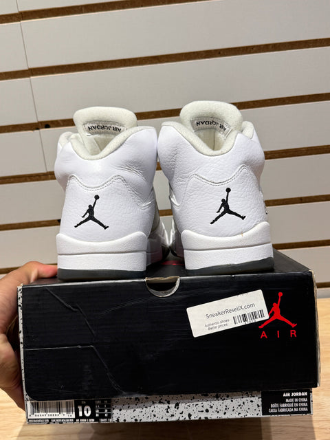 Jordan 5 Retro Metallic White (2015) Sz 10
