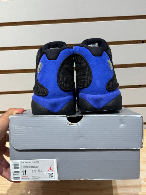 Jordan 13 Retro Black Hyper Royal Sz 11