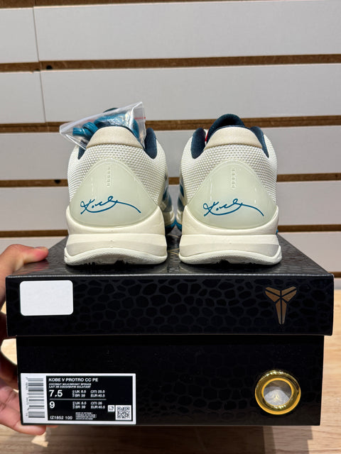 Nike Kobe 5 Protro Caitlin Clark Coconut Milk Spruce Sz 7.5