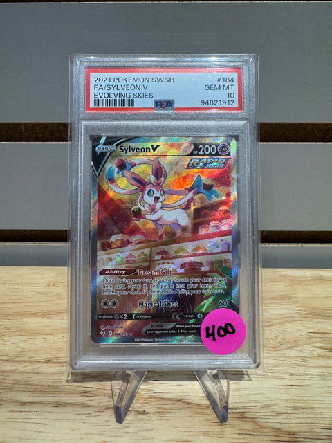 Pokémon Sylveon V Alternate Art #184 PSA 10