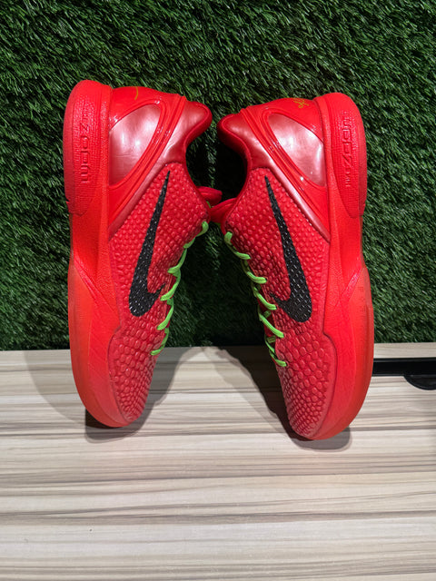 Nike Kobe 6 Protro Reverse Grinch Sz 10.5M