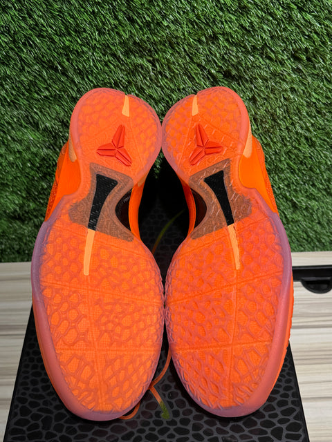 Nike Kobe 6 Protro Total Orange Sz 11