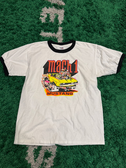 Vintage Rare Ford Mustang Mach 1 Tee Sz L