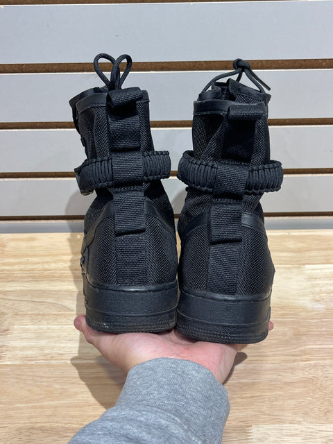 Nike SF Air Force 1 High Triple Black Sz 12