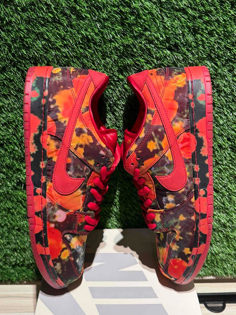 Nike SB Dunk Low The Wizard of Oz Poppy Field Sz 14M